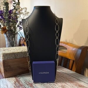 Silpada Sterling Silver Lasting impressions N2731 Necklace 36"